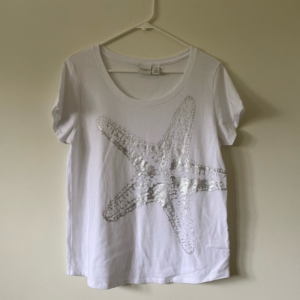 Weekends by chicos starfish shirt